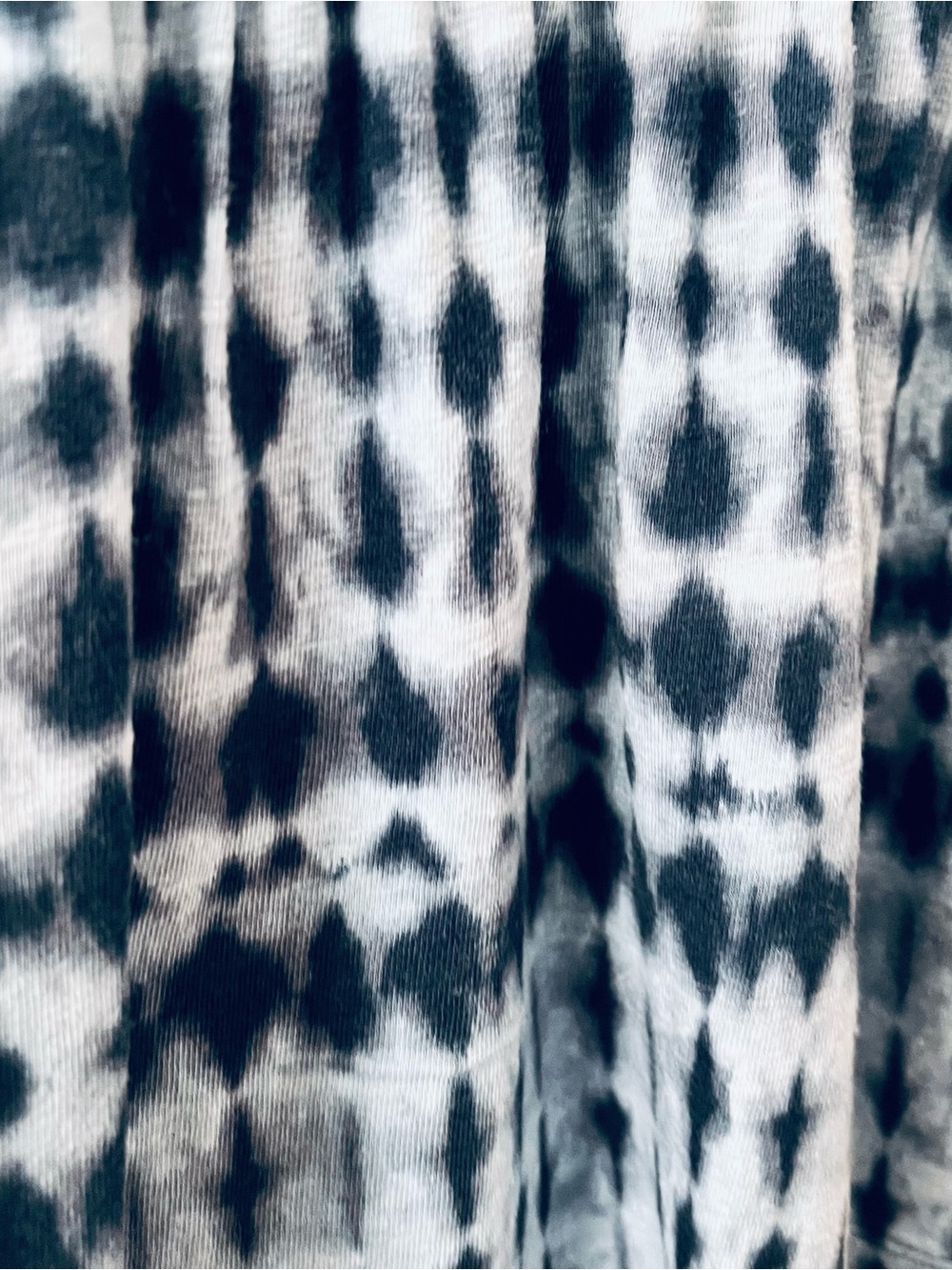 J. Jill Pure Jill Blue Shibori Linen Tie Waist Sleeveless Tunic Dress Petite M - Picture 5 of 9